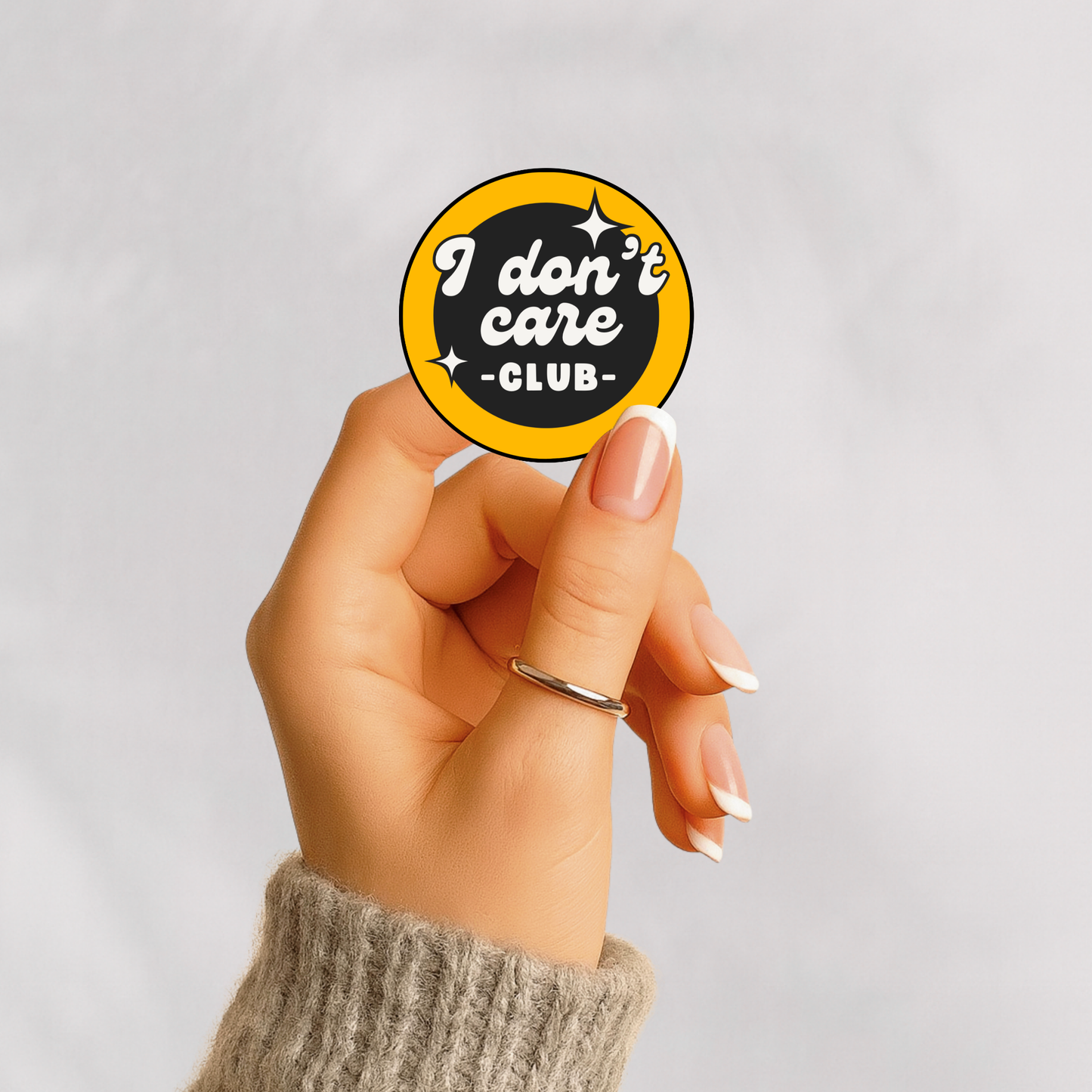 I Don’t Care Club Sticker