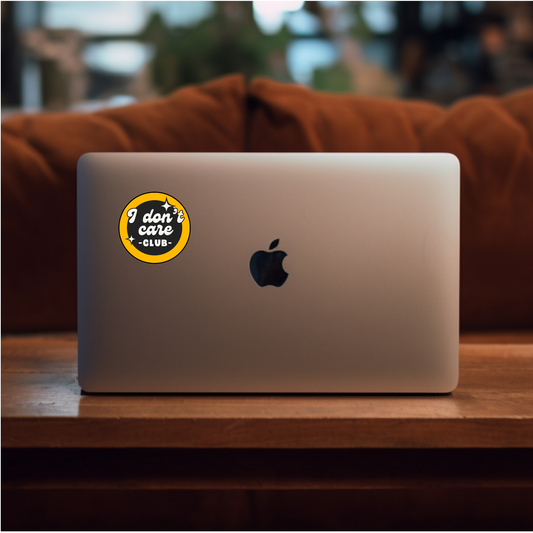 I Don’t Care Club Sticker